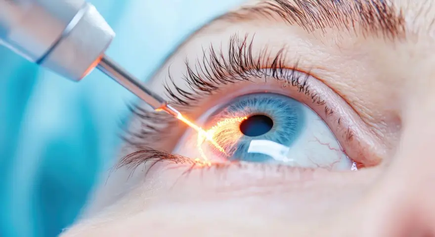 Precyzyjna irydotomia laserowa poprawia widzenie. Laser tworzy maleńki otwór w tęczówce, uwalniając ciśnienie w oku.